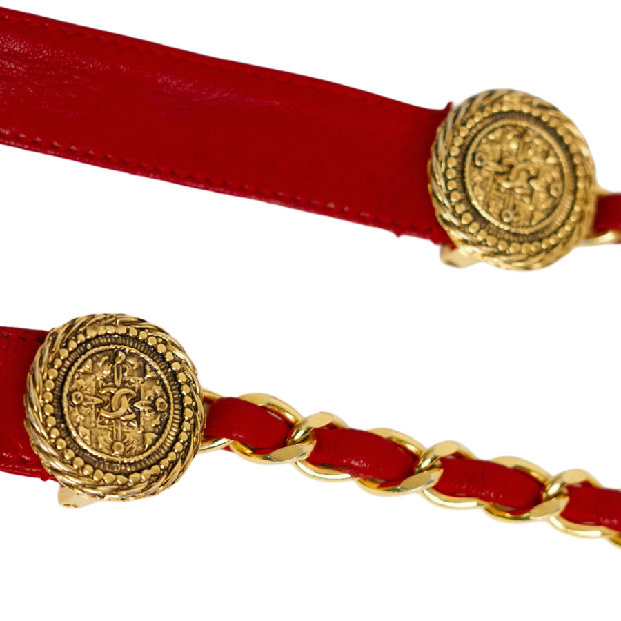 CHANEL Ribbon Chain Belt