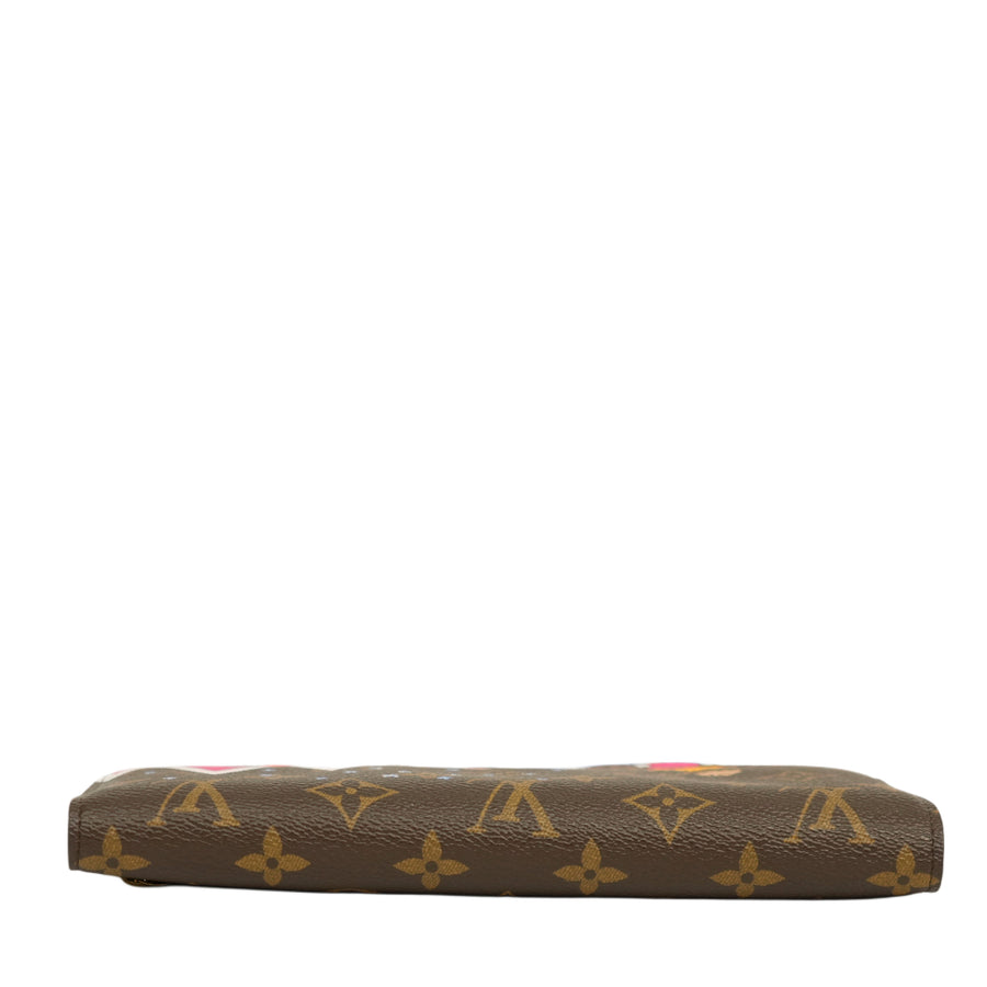 LOUIS VUITTON Monogram Pochette Weekend Long Wallet / Shoulder Bag 2-Way M63857