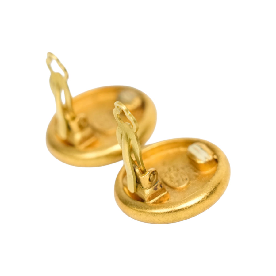 CHANEL Button Earrings