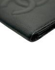CHANEL 1996-1997 Caviar Skin Coco Mark Card Case