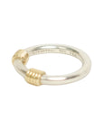 TIFFANY & Co. SV925 K18YG Band Width 2 Wire Ring