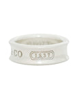 TIFFANY & CO. Sterling Silver 925 Narrow 1837 Ring