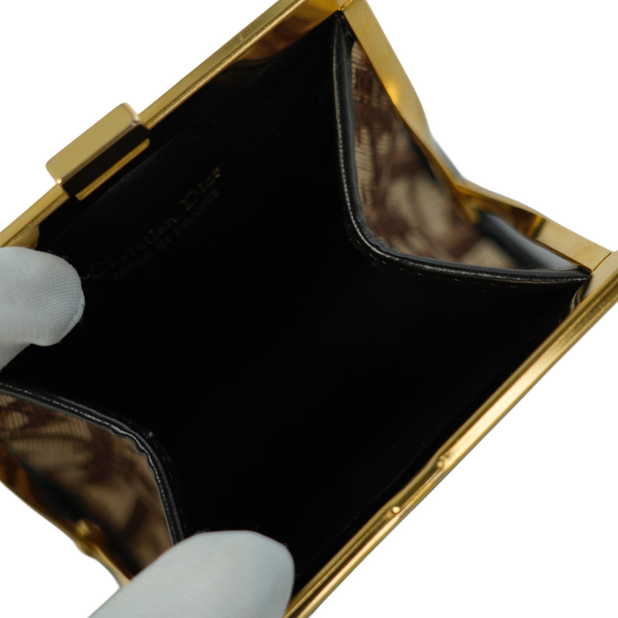 CHRISTIAN DIOR Trotter Frame Coin Purse