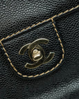 CHANEL 2002–2003 Chain Caviar Leather Shoulder Bag