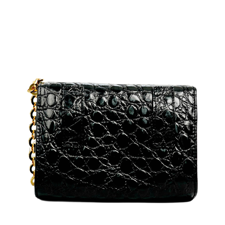 SALVATORE FERRAGAMO Vara Mini Chain Belt Bag/Shoulder Bag 2-Way