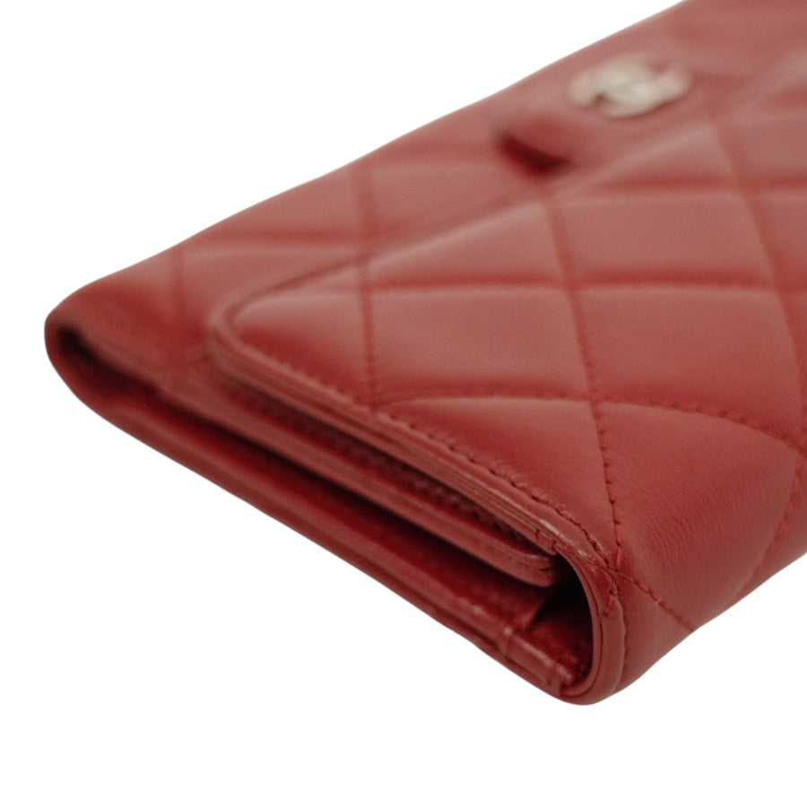 CHANEL Matelasse Coco Mark Tri-Fold Long Wallet