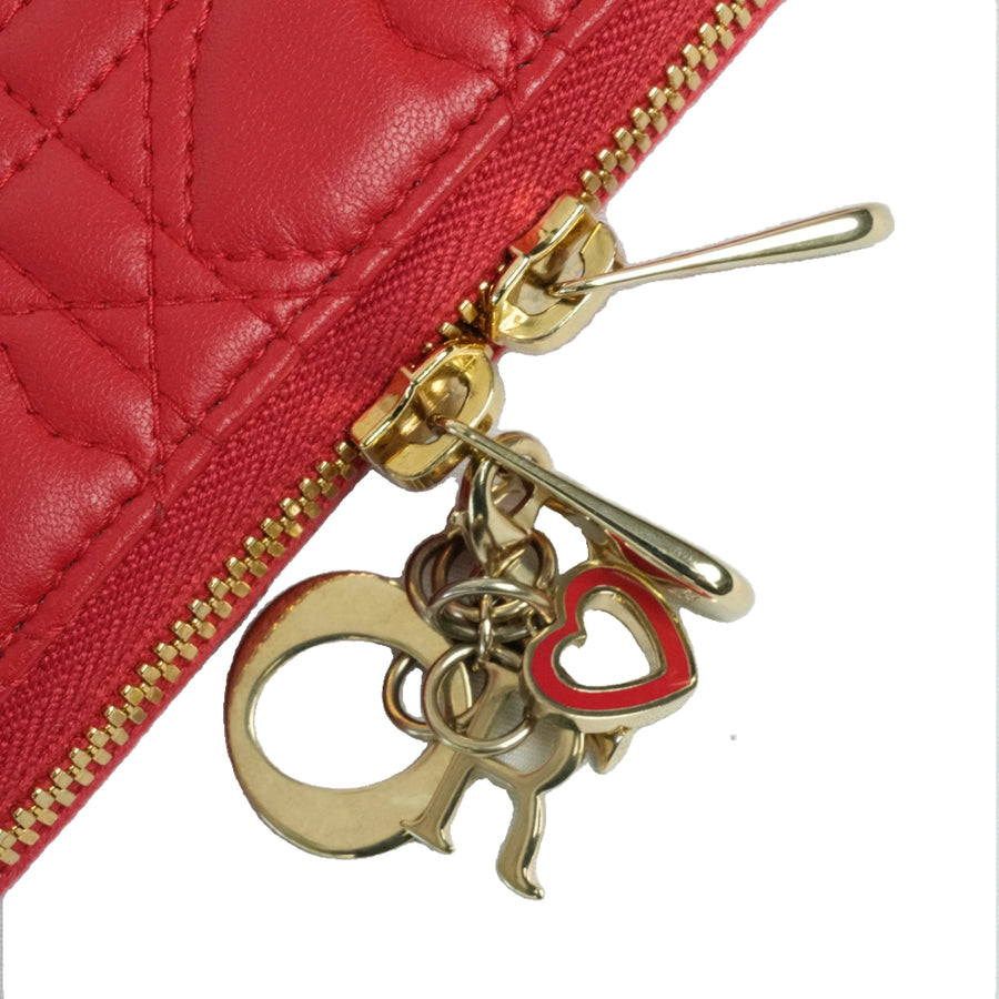 CHRISTIAN DIOR Lady Dior Call'in Dior Phone Holder / Shoulder Bag