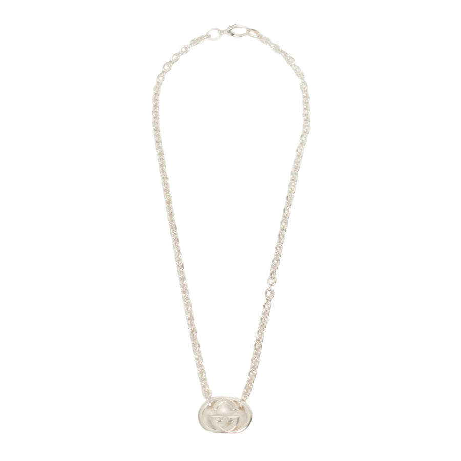 GUCCI SV925 Interlocking G Necklace