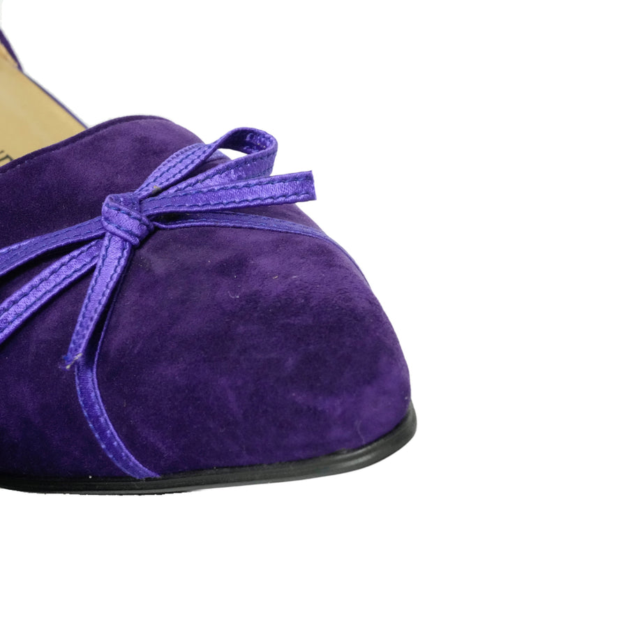 YVES SAINT LAURENT Pumps with Blue Ribbon
