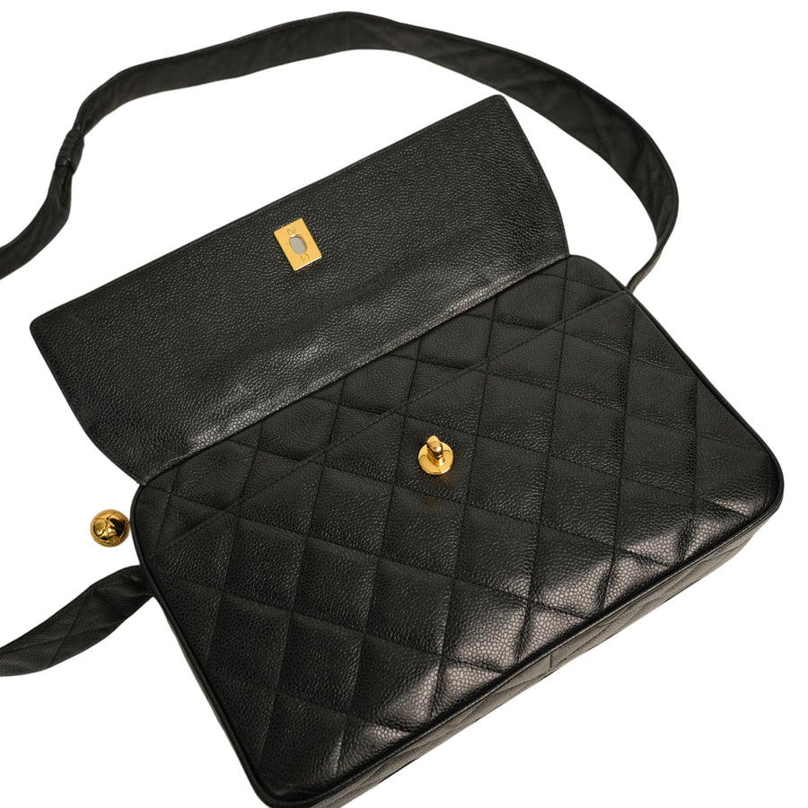 CHANEL 1994–1996 Matelasse Caviar Skin Shoulder Bag