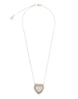 Vintage-Style Heart Rhinestone Necklace