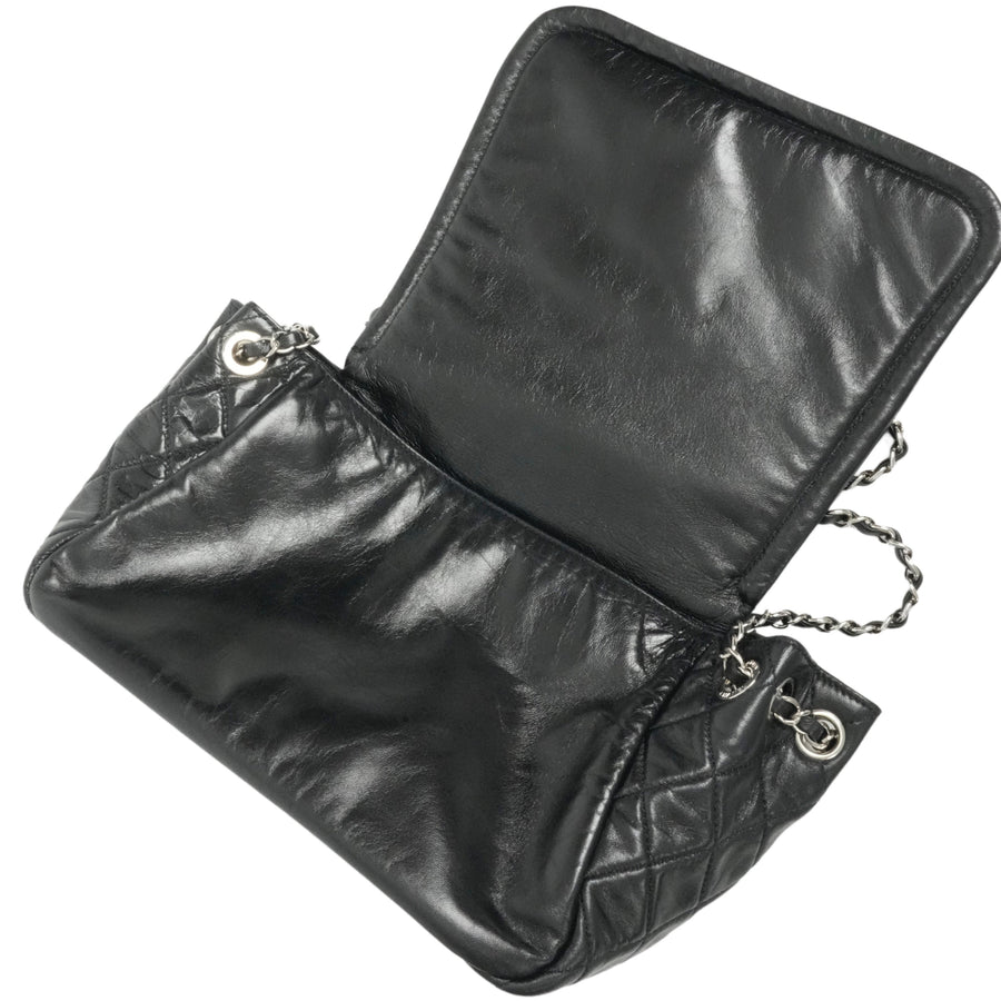 CHANEL 2009-2010 Matelassé Coco Mark Lambskin Shoulder Bag