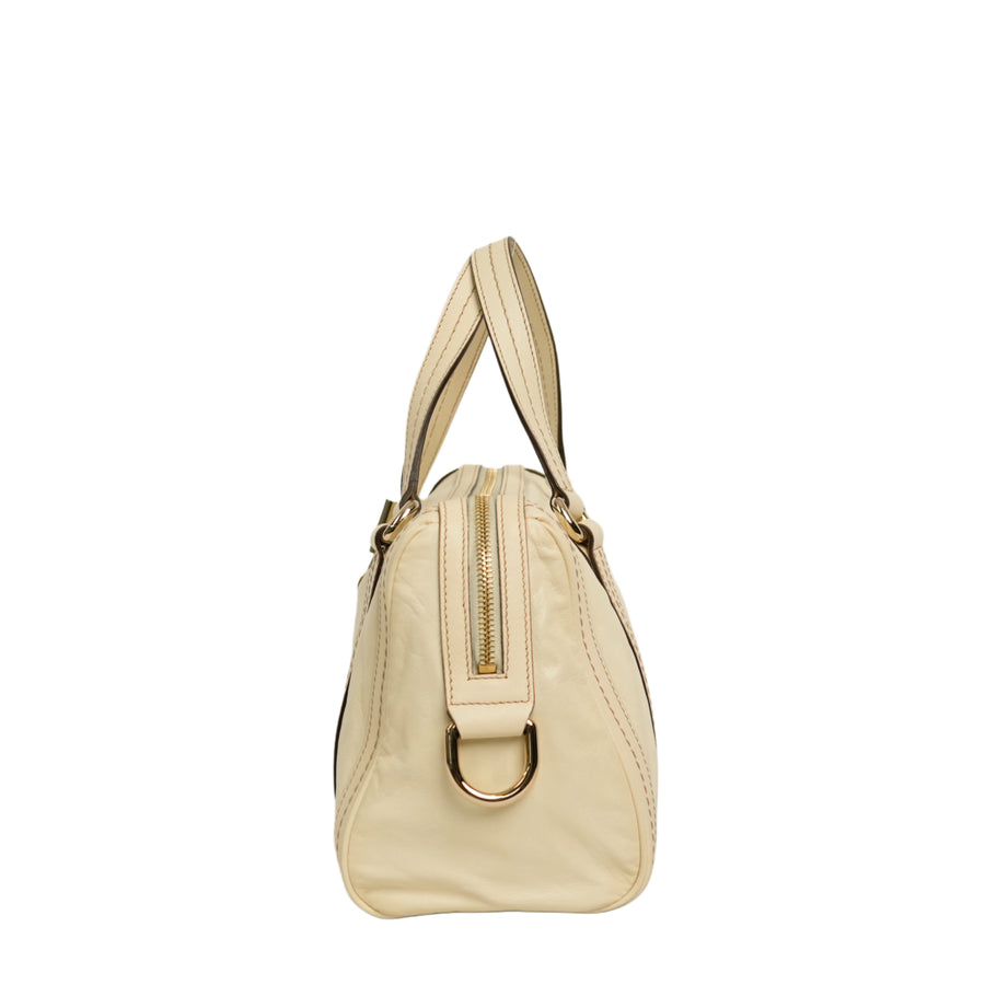GUCCI Diamante Ribbon Boston 30 Handbag　