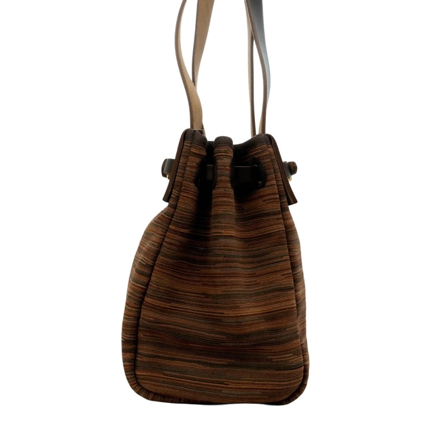 HERMES Toile Officier Aile Bag Cabas PM Shoulder Bag