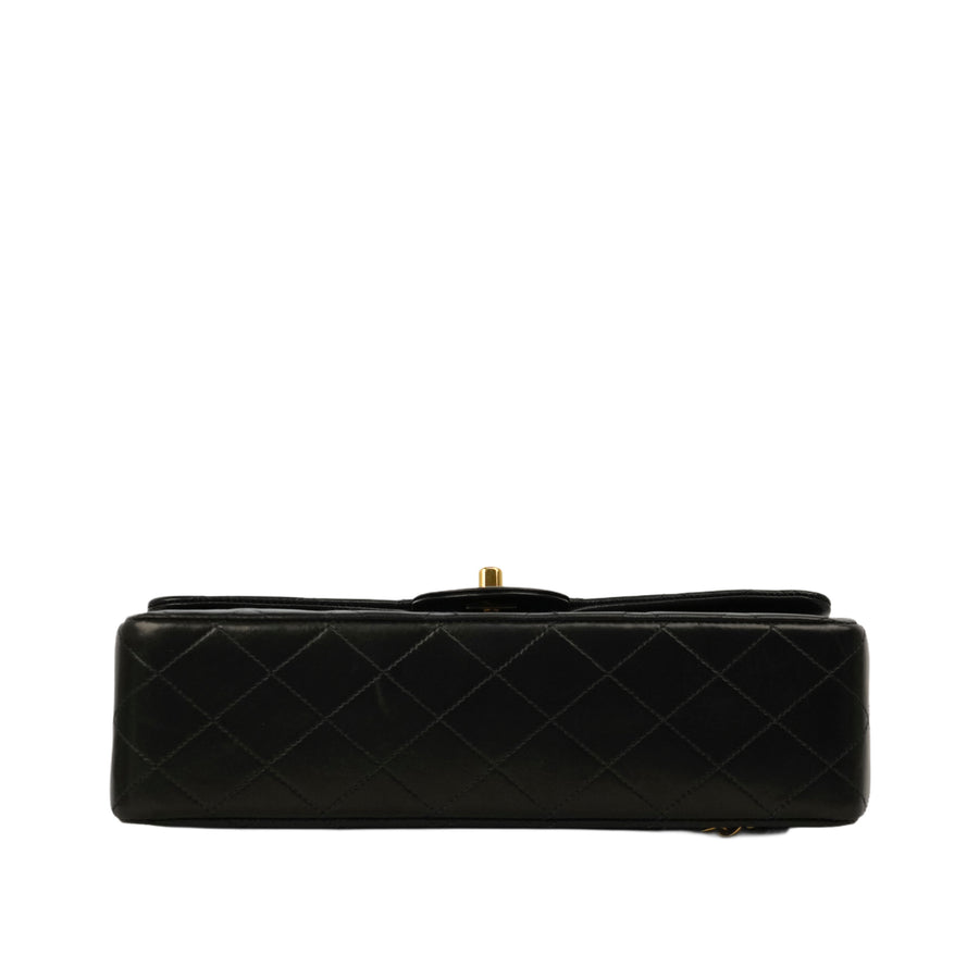 CHANEL 1994–1996 Matelassé Double Flap Lambskin Shoulder Bag