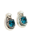 Vintage-Style Rhinestone Earrings(Rhodium-Plated Brass)