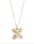 TIFFANY & CO. SV925 K18 Signature Necklace