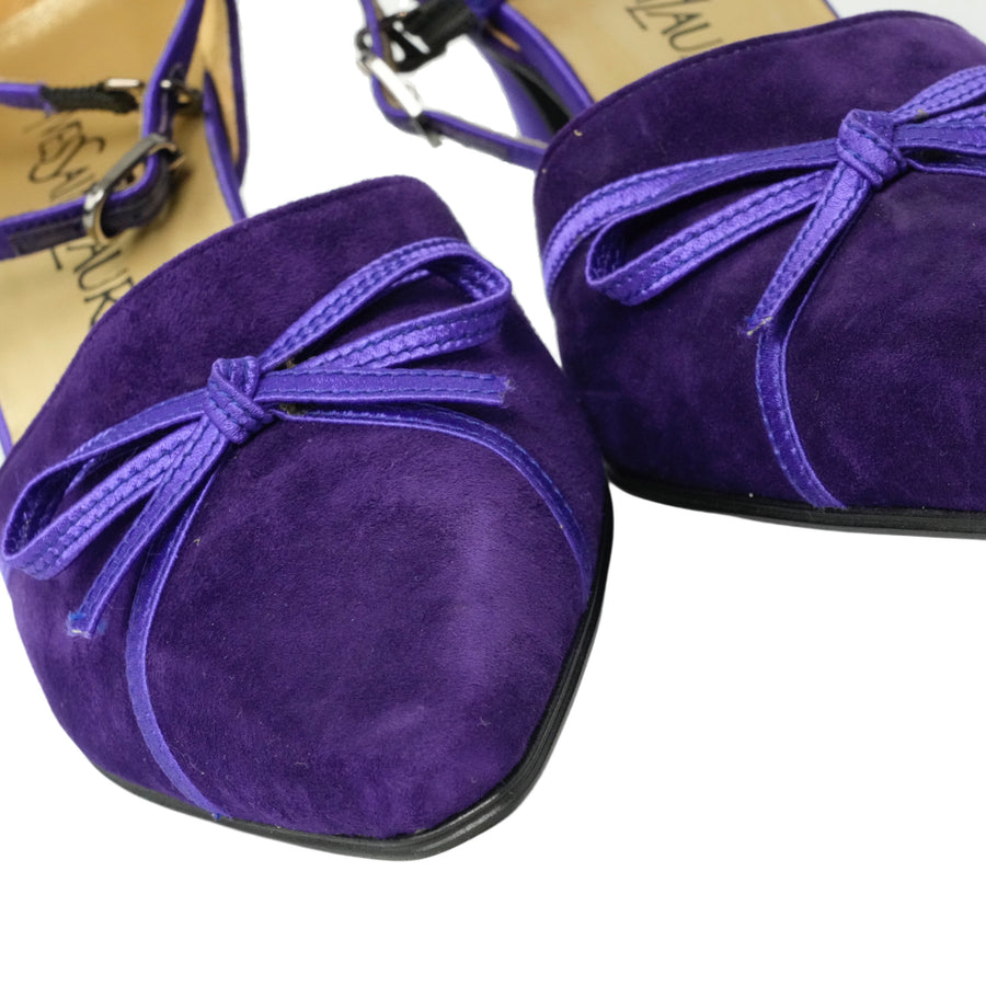YVES SAINT LAURENT Pumps with Blue Ribbon