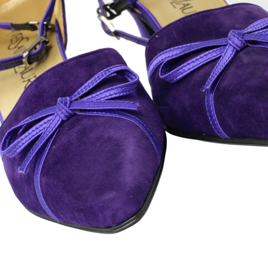 YVES SAINT LAURENT Pumps with Blue Ribbon