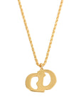 CHRISTIAN DIOR CD Logo Necklace