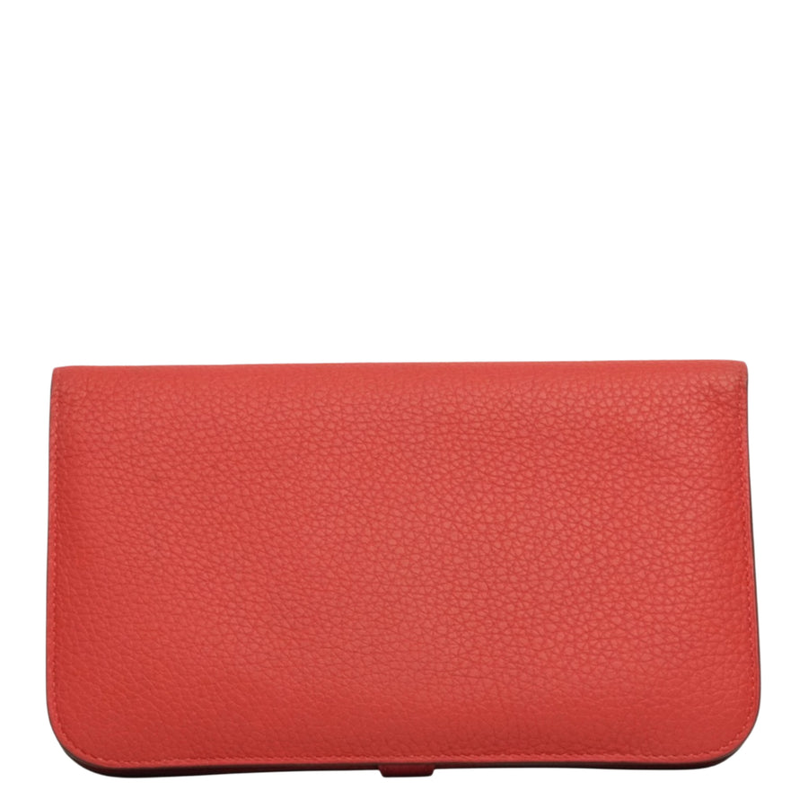 HERMES Dogon GM Taurillon Clemence Wallet