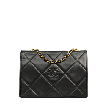CHANEL 1986-1988Matelasse Chain Coco Mark Lambskin Shoulder Bag