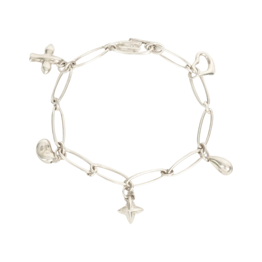 TIFFANY & CO. SV925 Elsa Peretti 5-Charm Bracelet