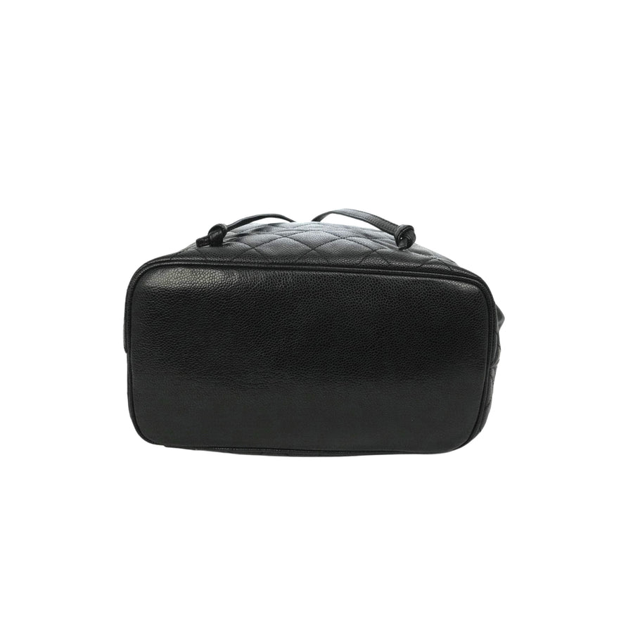 CHANEL 1994–1996 Drawstring Style Caviar Leather Backpack / Handbag