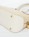 SALVATORE FERRAGAMO Beige Leather Shoulder Bag AU-21-2304