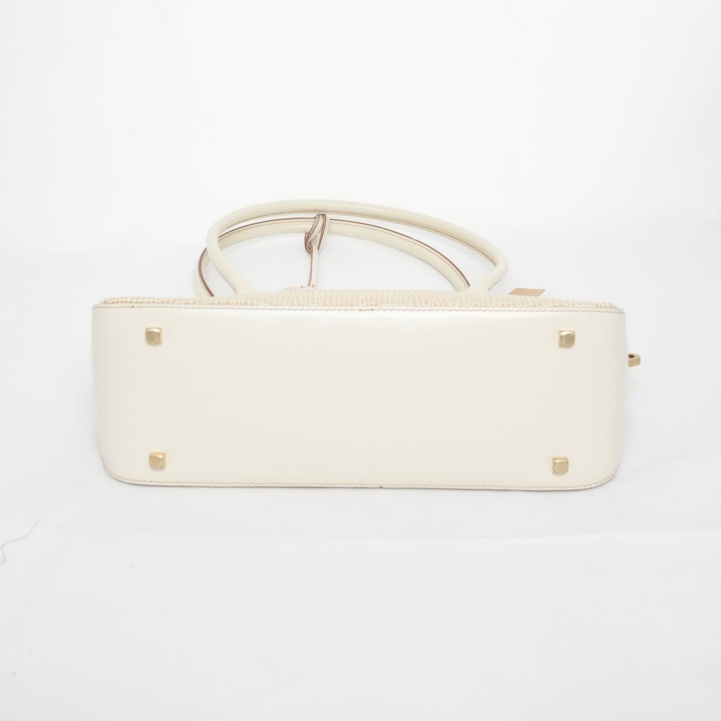 SALVATORE FERRAGAMO Beige Leather Shoulder Bag AU-21-2304