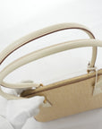 SALVATORE FERRAGAMO Beige Leather Shoulder Bag AU-21-2304