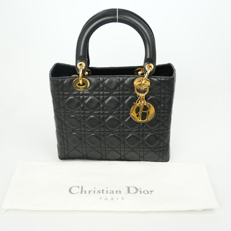 CHRISTIAN DIOR Lady Dior Medium Handbag