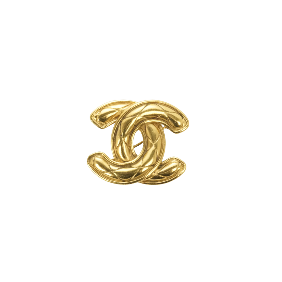 CHANEL Coco Mark Matelassé Brooch