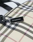 BURBERRY Leather Nova Check Handbag