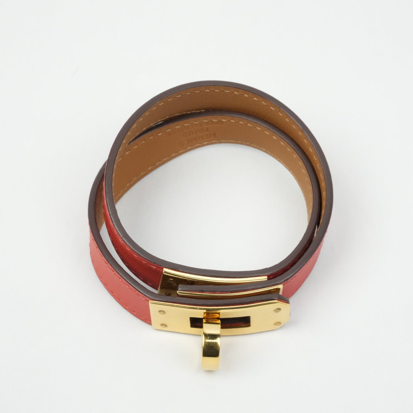 HERMES Mini Kelly Double Tour Bracelet