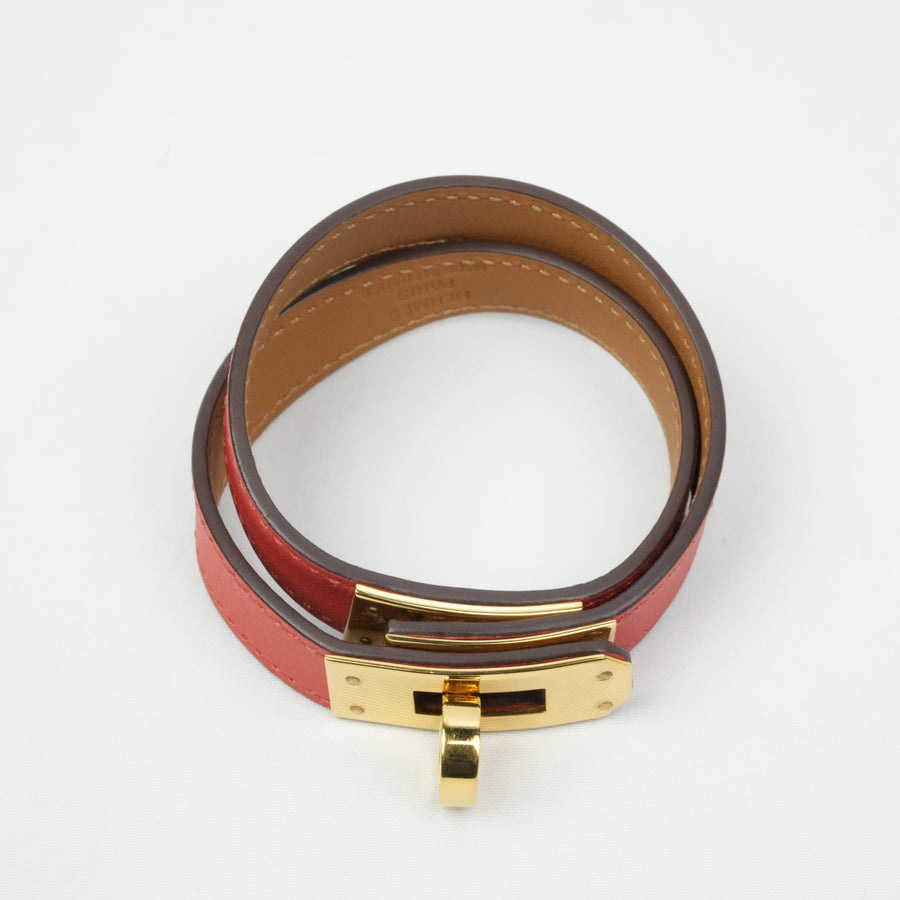 HERMES Mini Kelly Double Tour Bracelet