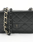 CHANEL PVC Lambskin Shoulder Bag