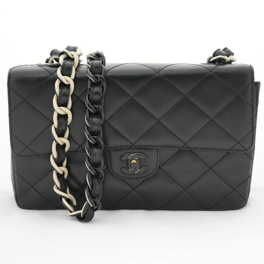 CHANEL PVC Lambskin Shoulder Bag