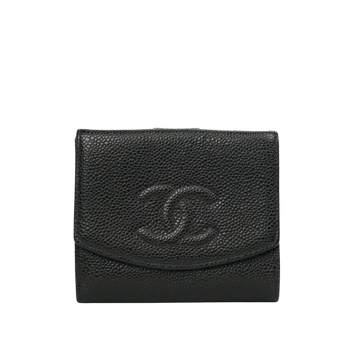 CHANEL 2000-2002 Coco Mark Bi-fold Wallet