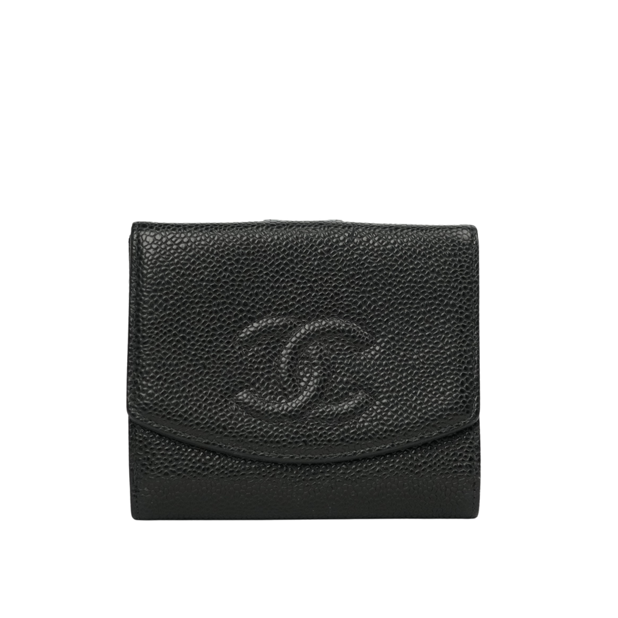 CHANEL 2000-2002 Coco Mark Bi-fold Wallet