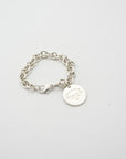 TIFFANY & CO. Returnt to Tiffany Round Tag Bracelet Silver 34.9g