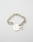 TIFFANY & CO. Returnt to Tiffany Round Tag Bracelet Silver 34.9g