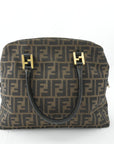 FENDI With Zucca Pattern Nylon Canvas HandBag