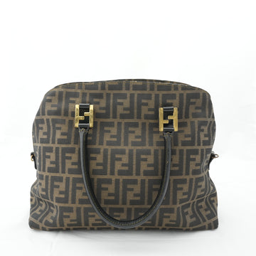 FENDI With Zucca Pattern Nylon Canvas HandBag