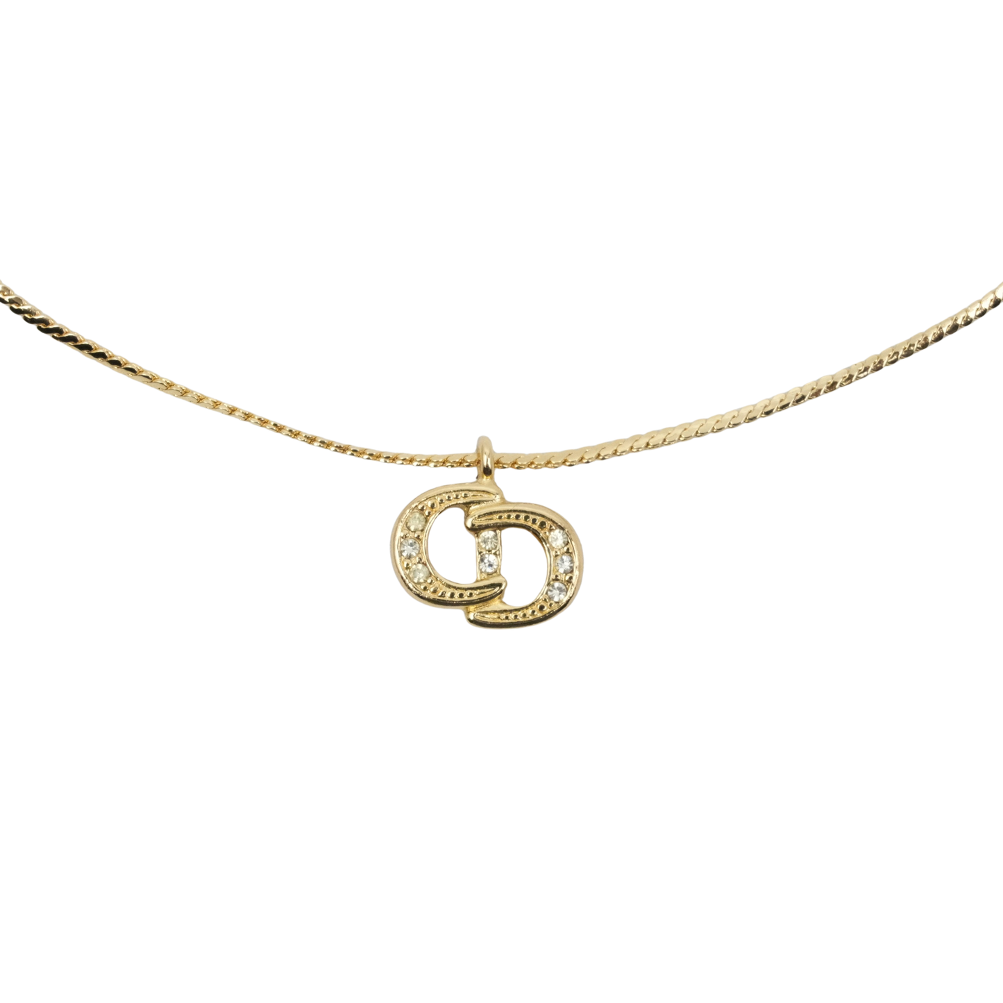 CHRISTIAN DIOR CDlogo Necklace