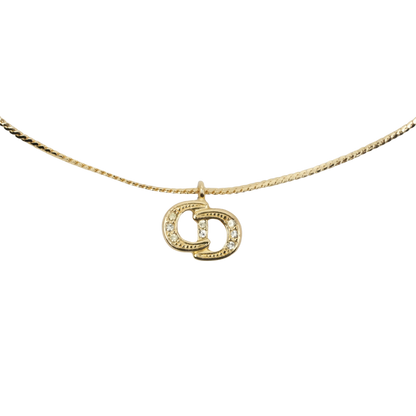 CHRISTIAN DIOR CDlogo Necklace