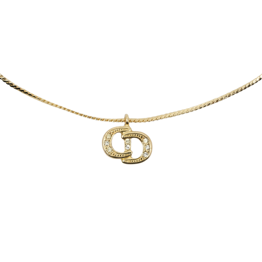 CHRISTIAN DIOR CDlogo Necklace