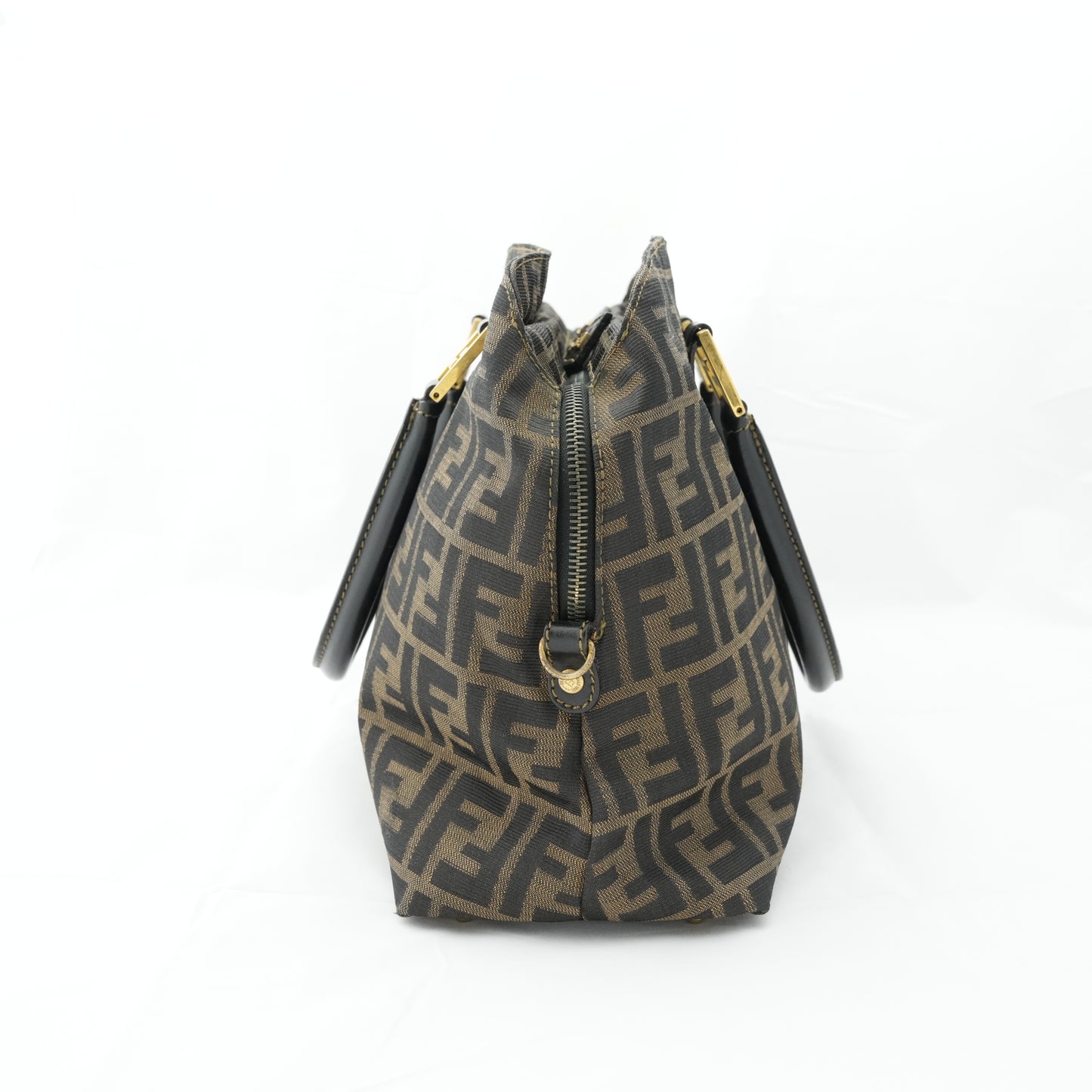 FENDI With Zucca Pattern Nylon Canvas HandBag