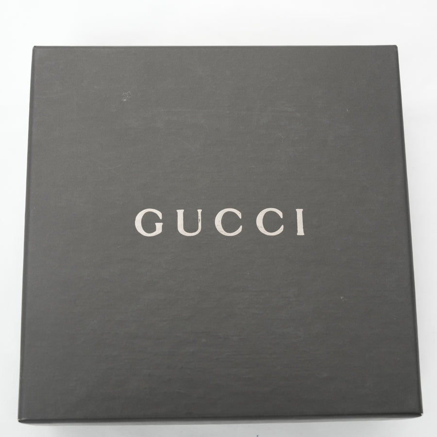 GUCCI Leather Logo W-Hook Compact Wallet