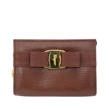 SALVATORE FERRAGAMO Salvatore Gancini Leather Pouch